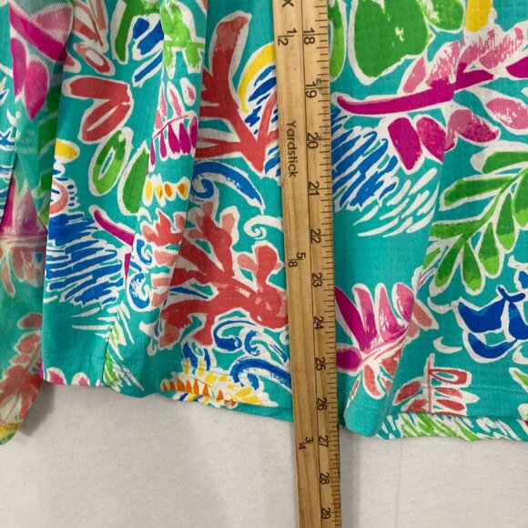 IBKUL size XXL Colorful Artsy Quarter Zip Long Sleeve Top Outdoor Golf Active - Picture 5 of 9